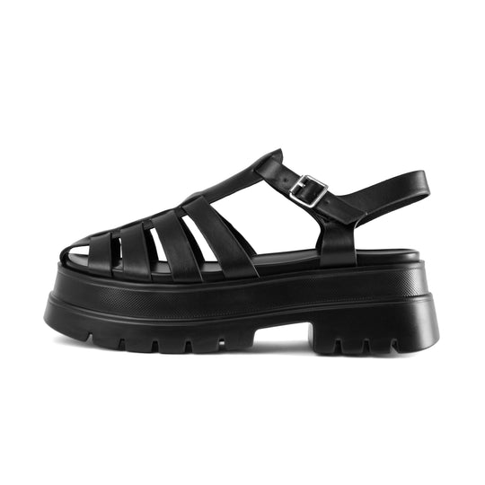 RAID Alaiya Fisherman Chunky Sandal in Black