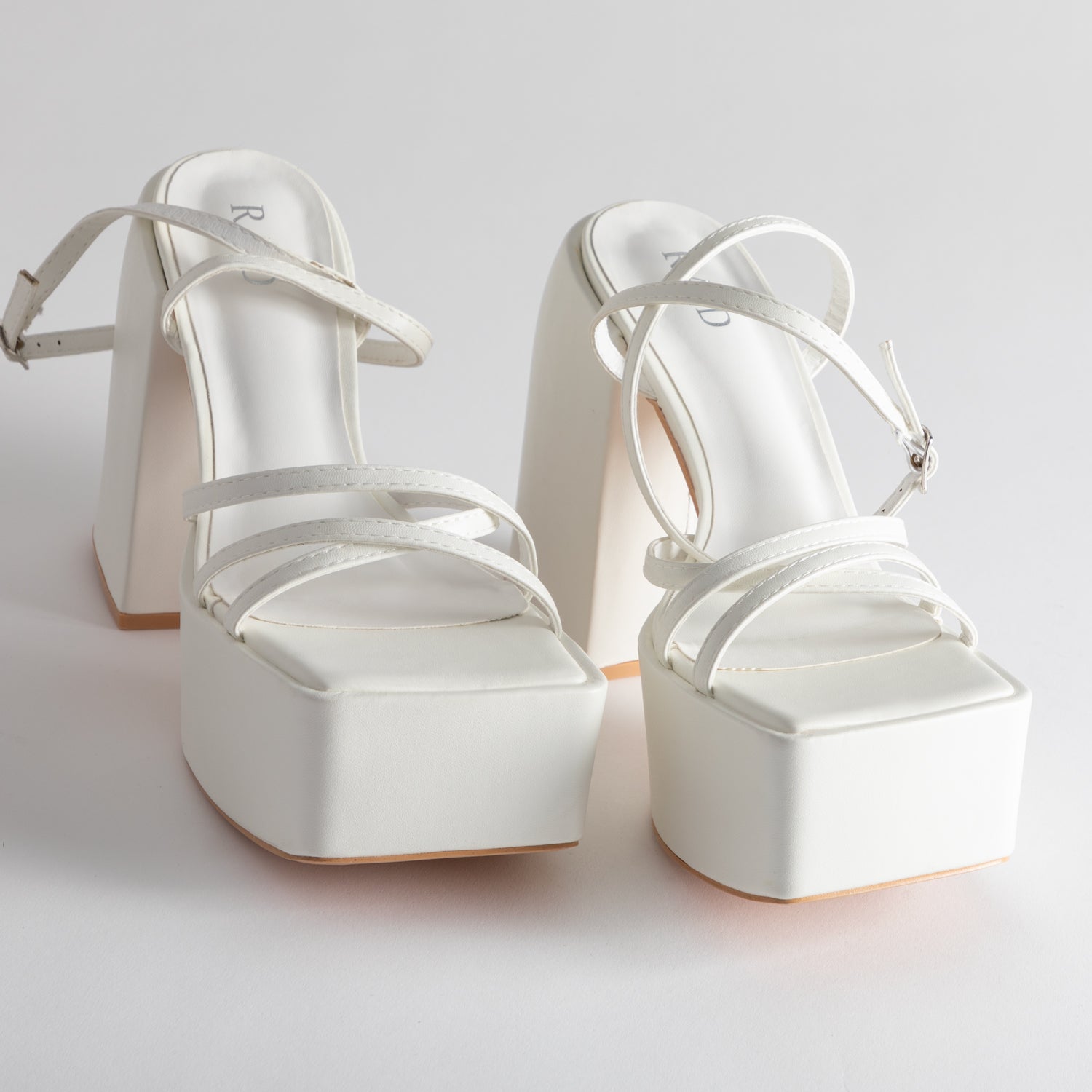 RAID Belcia Platform Sandal in White