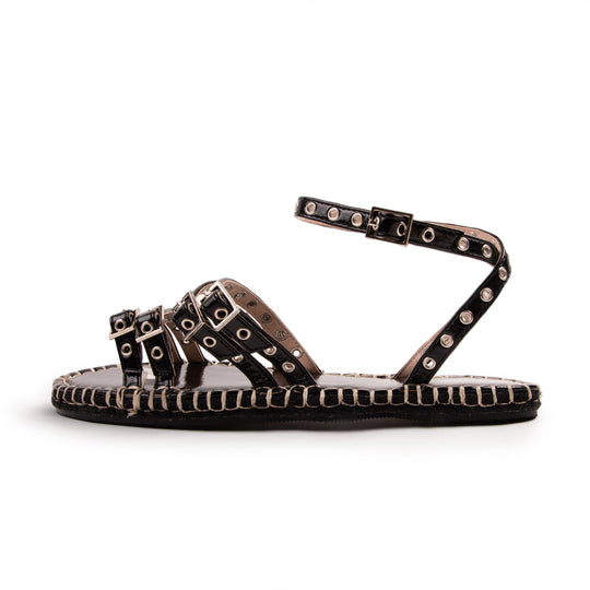 RAID Tanya Flat Sandals in Black