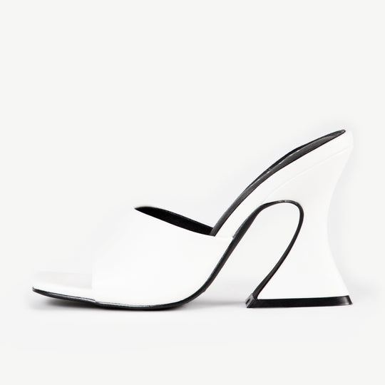 RAID Amantha Heeled Mule in White