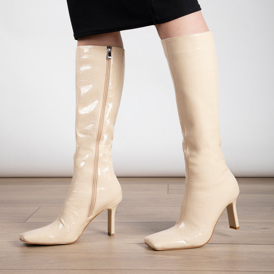 RAID Pheebe Long Boot in White