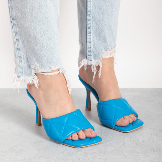 RAID Magick Heeled Mule in Blue