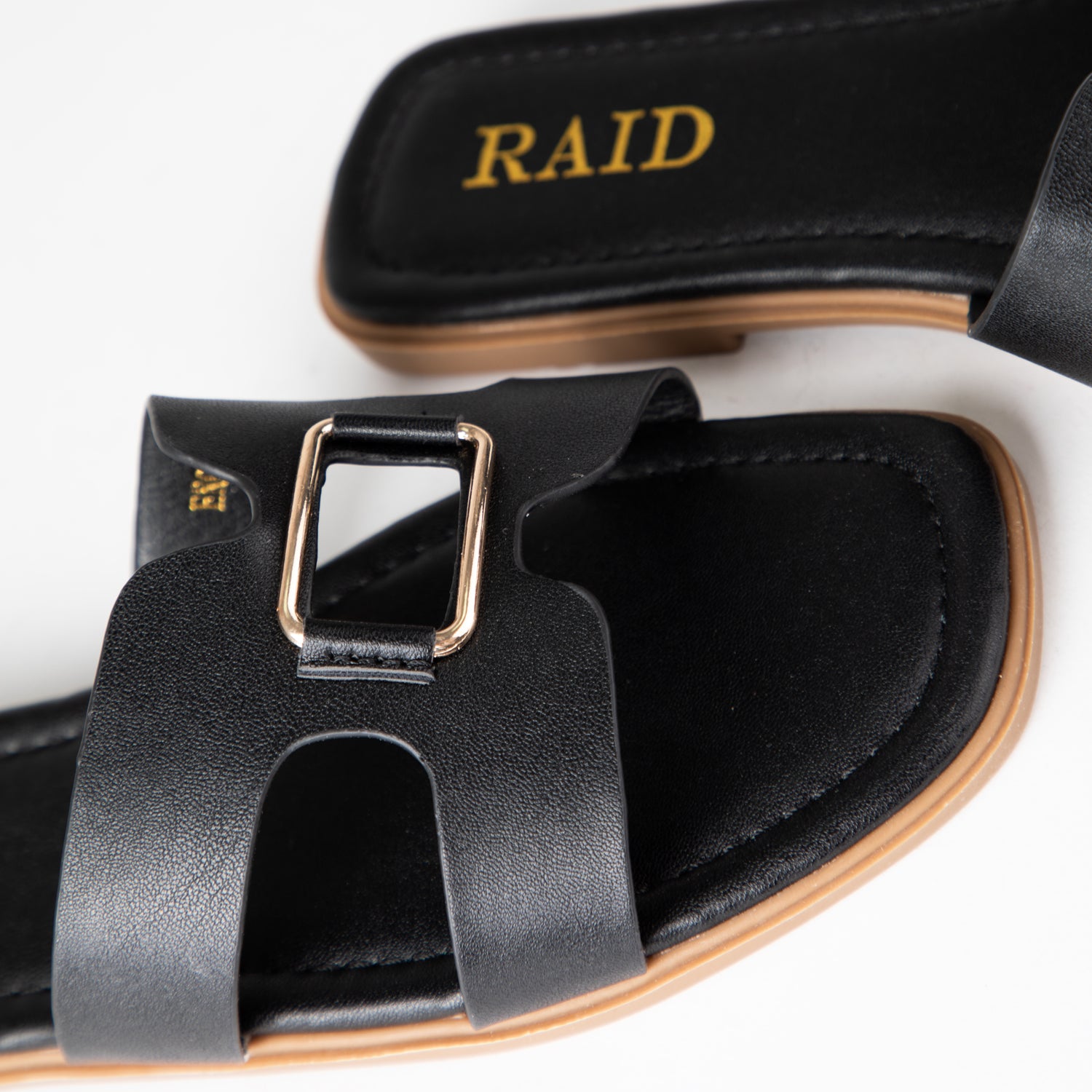 RAID Enola Flat Mules in Black