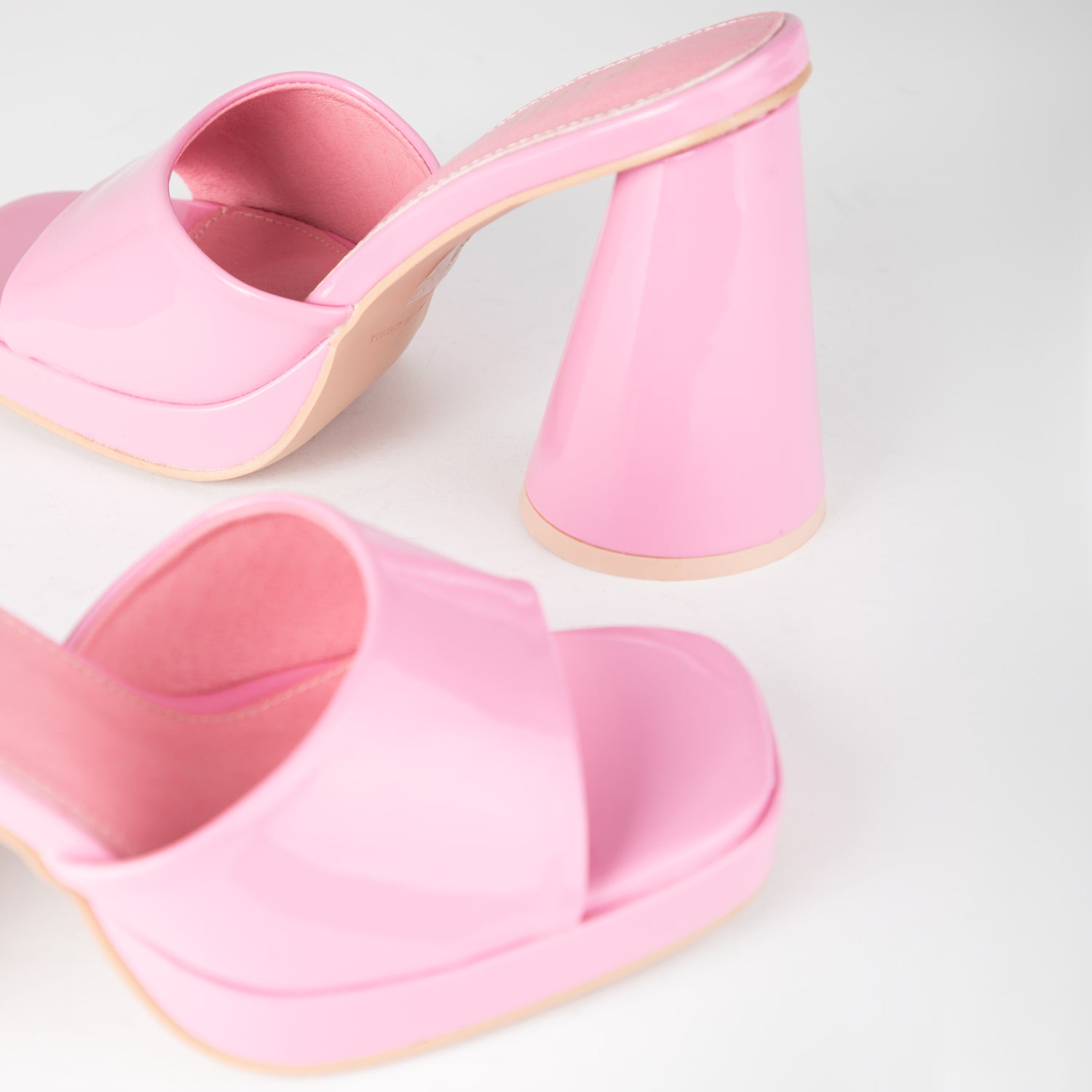 RAID Kiko Block Heeled Mule in Pink