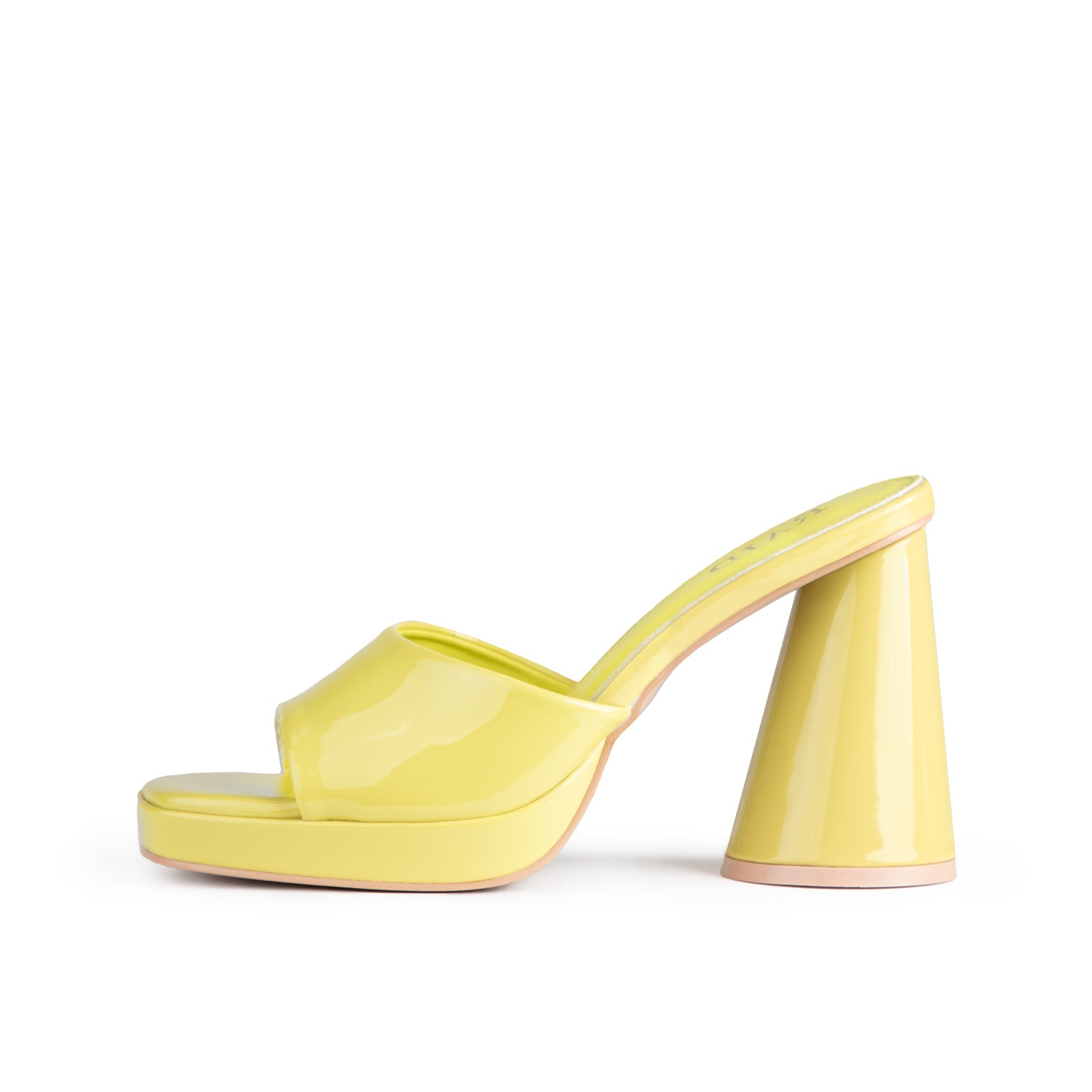 RAID Kiko Block Heeled Mule in Lime