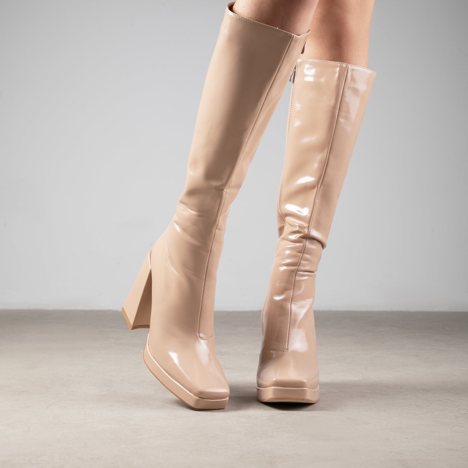 RAID Rosie Long Boot in Nude