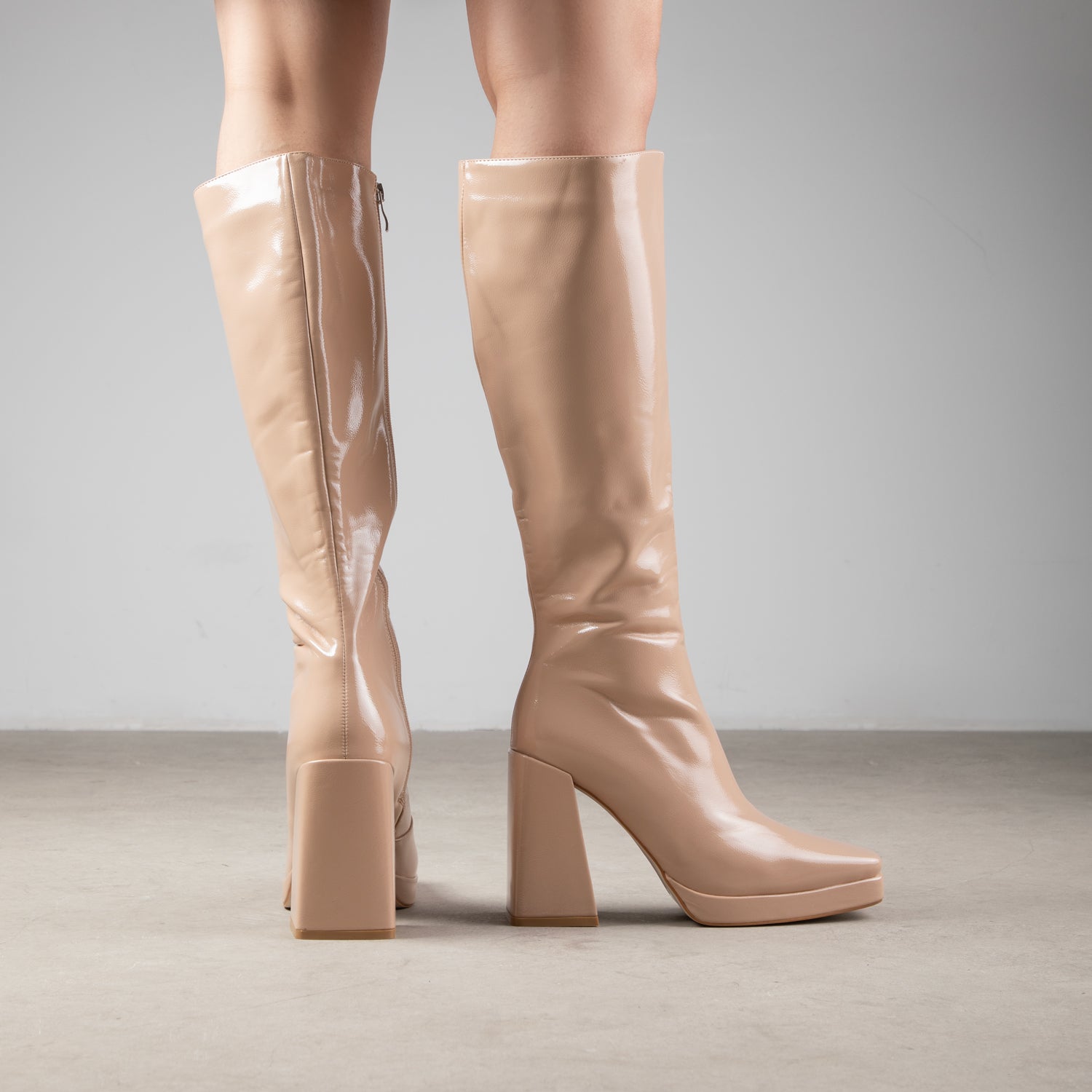 RAID Rosie Long Boot in Nude