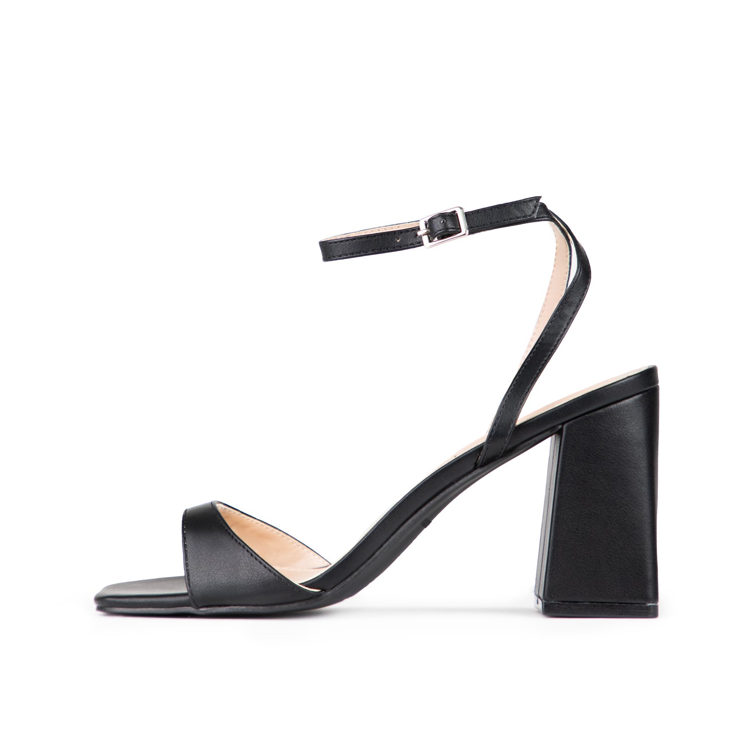 RAID Wink Block Heeled Sandals in Black