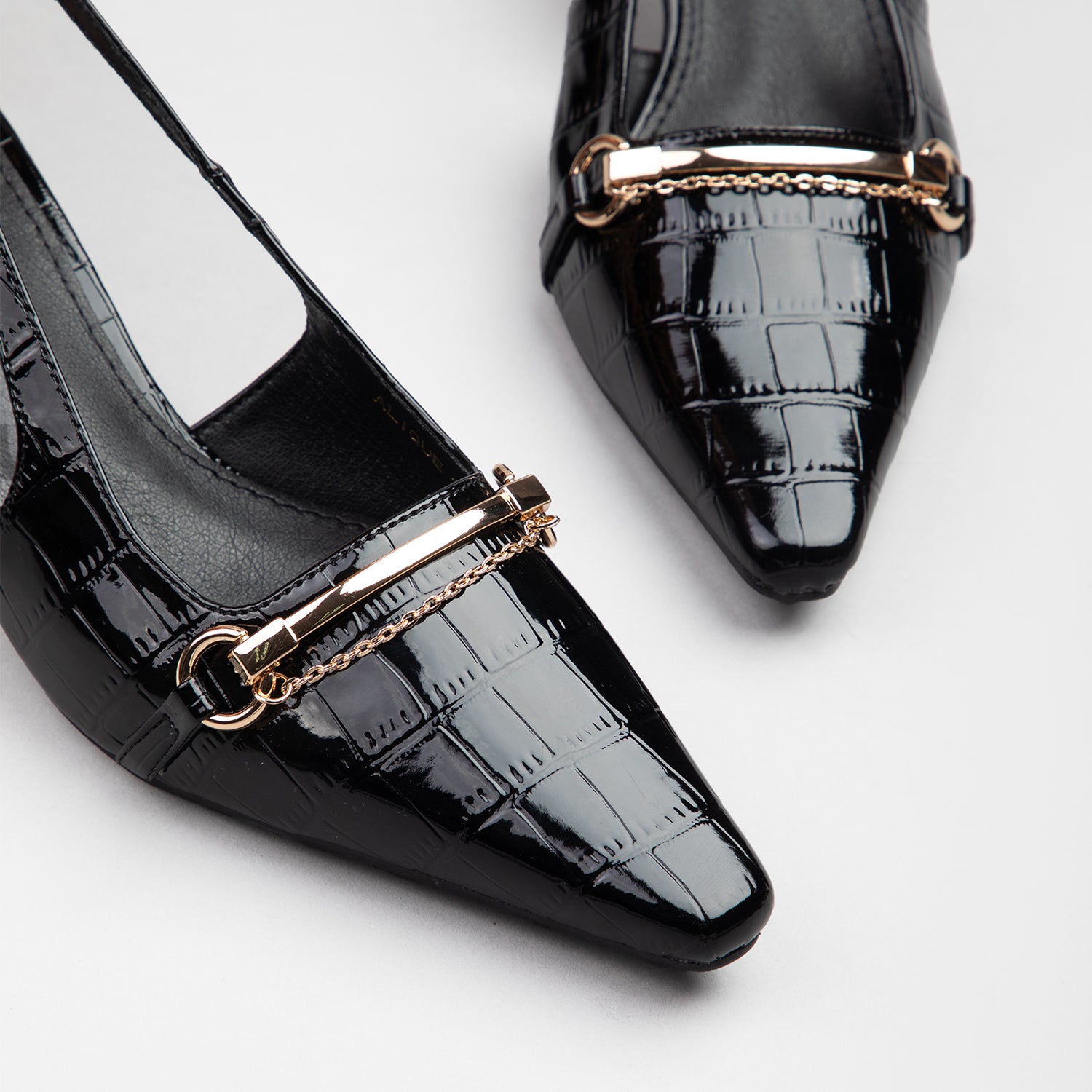 RAID Alique Slingbacks in Black