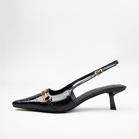 RAID Alique Slingbacks in Black