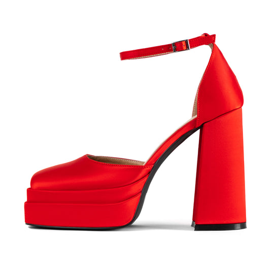 RAID Aamira Platform Heel in Red