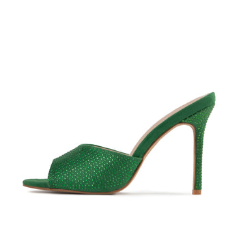 RAID Aamirah Heeled Mule in Green