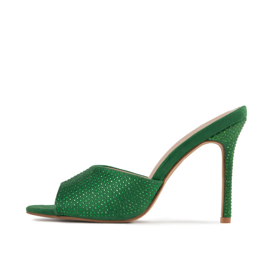 RAID Aamirah Heeled Mule in Green