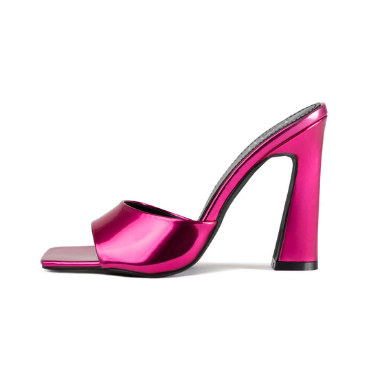 RAID Alenna Heeled Mules in Pink