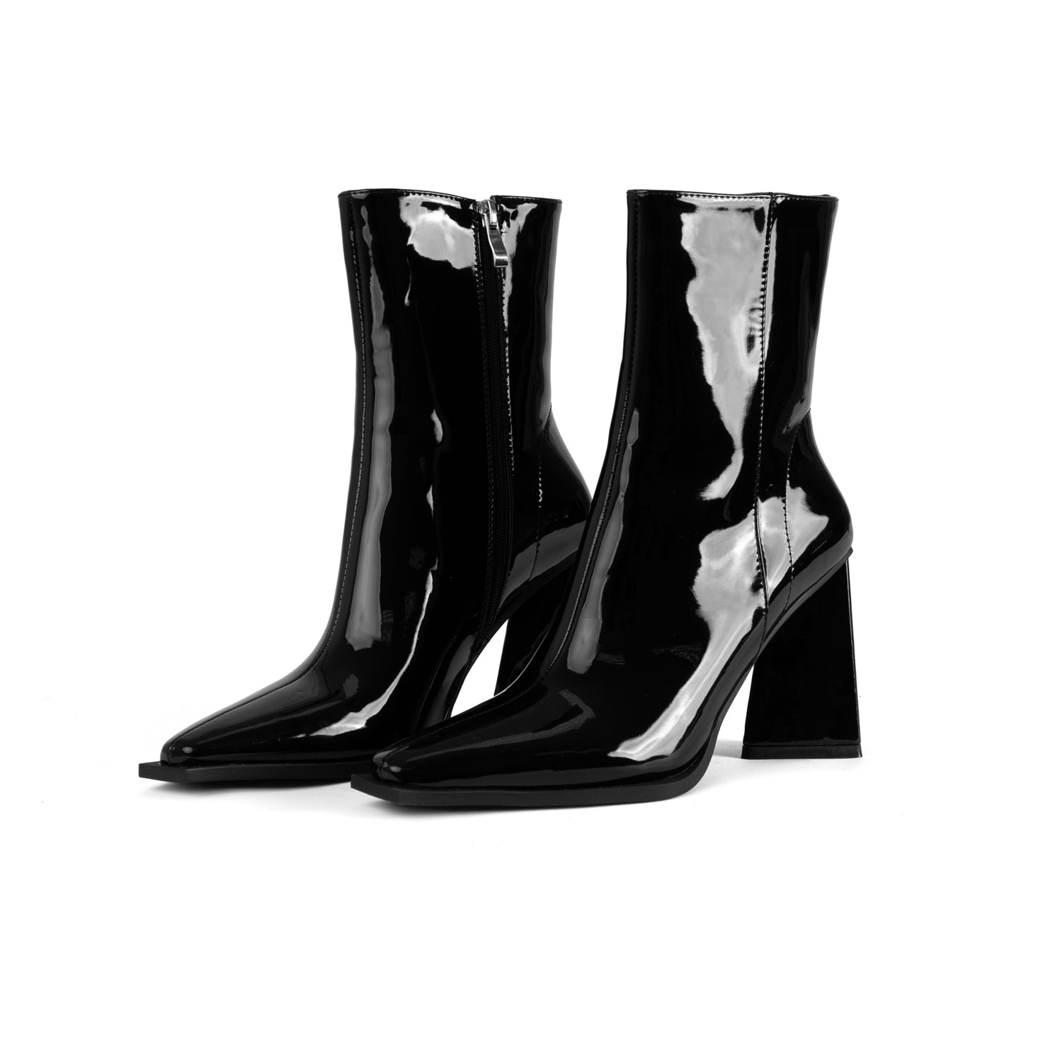 RAID Alessa Block Heeled Ankle Boots in Black