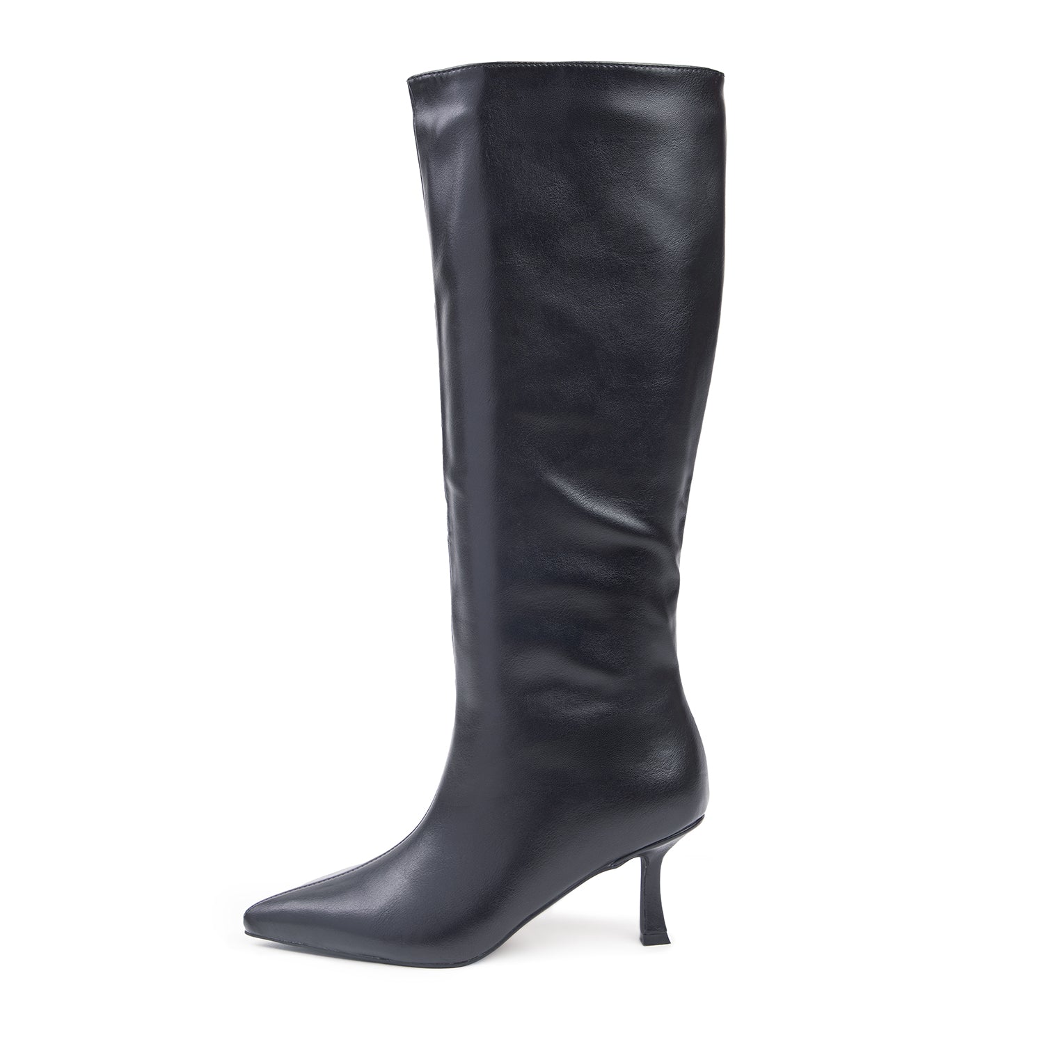 Raid Bracket Stiletto Boots In Black