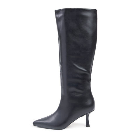 Raid Bracket Stiletto Boots In Black