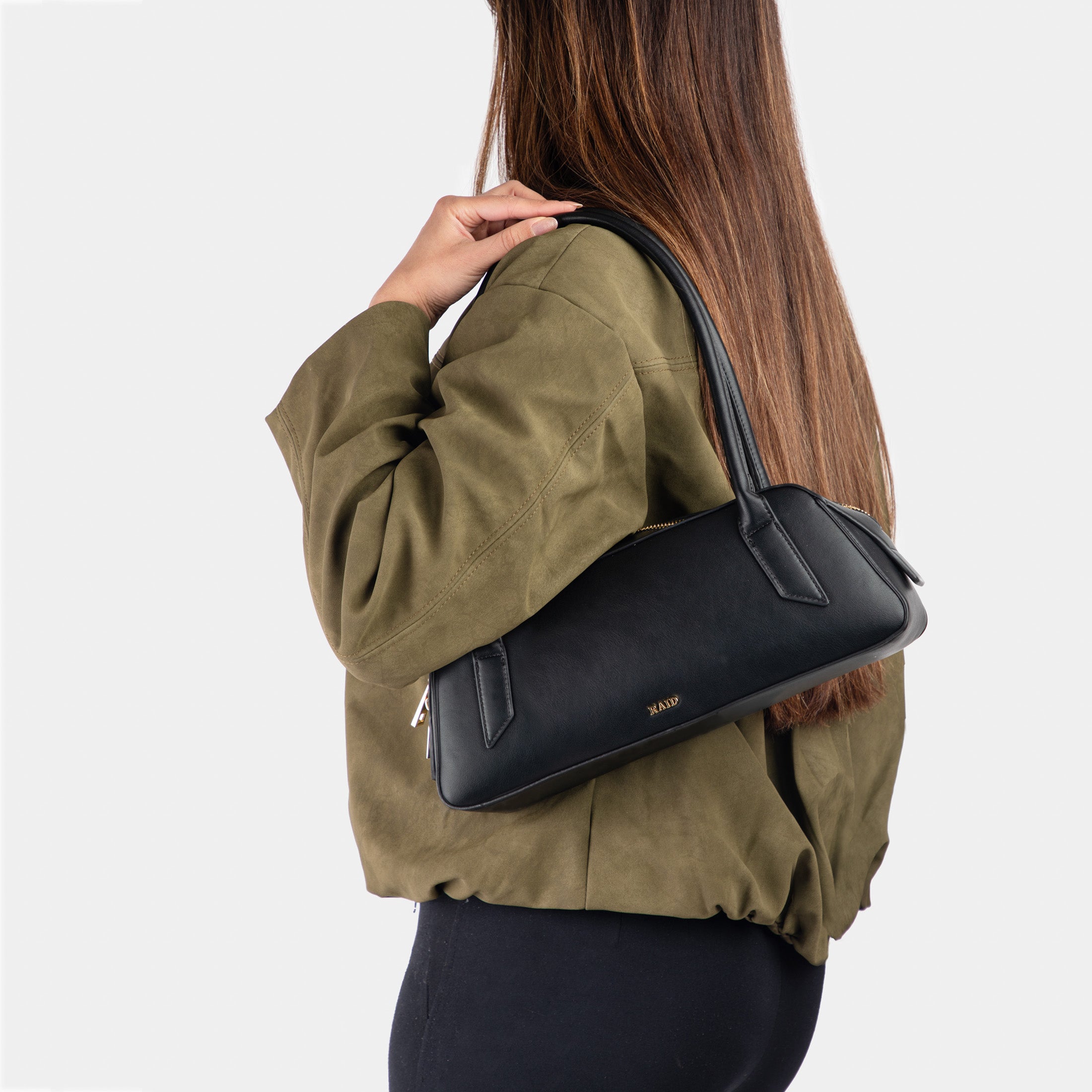 RAID Cammie Top-Handle Handbag in Black