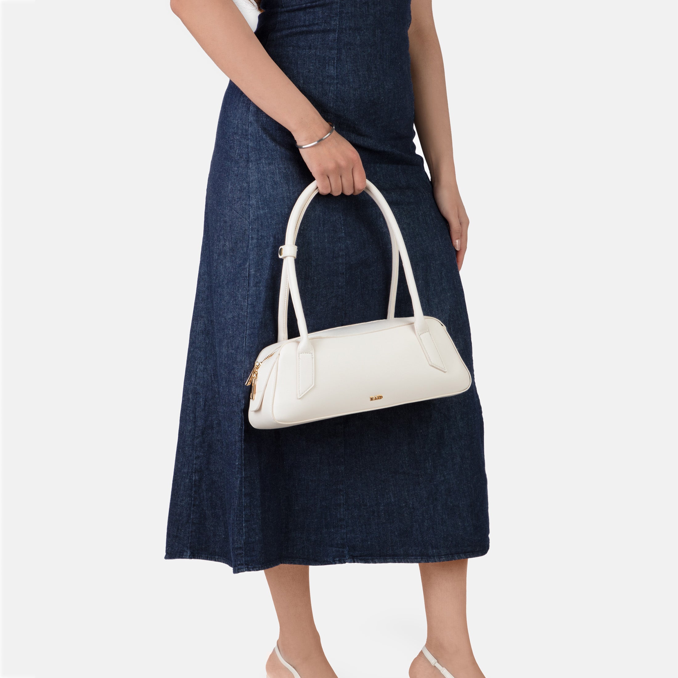 RAID Cammie Top-Handle Handbag in White