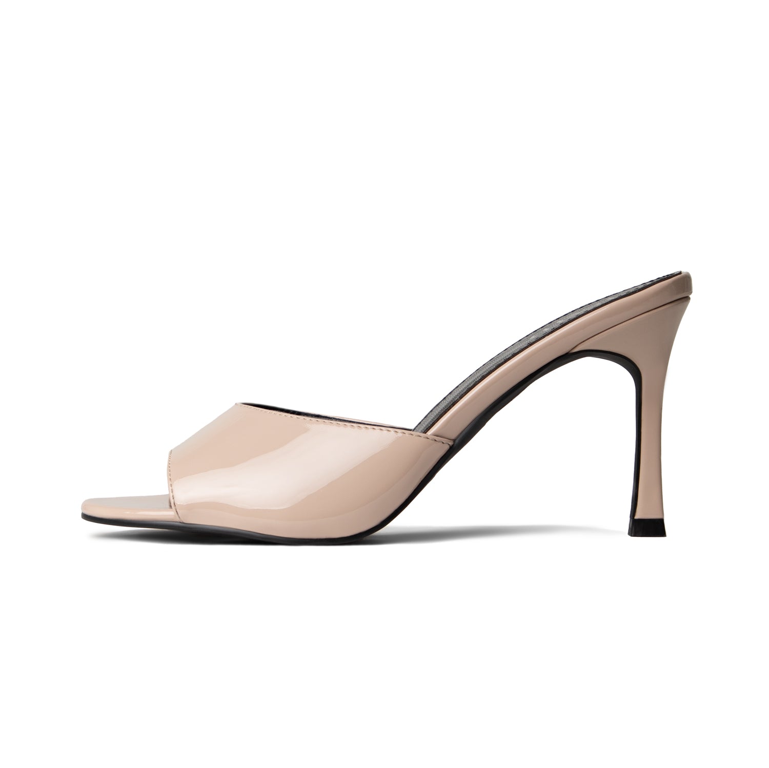 RAID Clarisse Heeled Mules in Nude