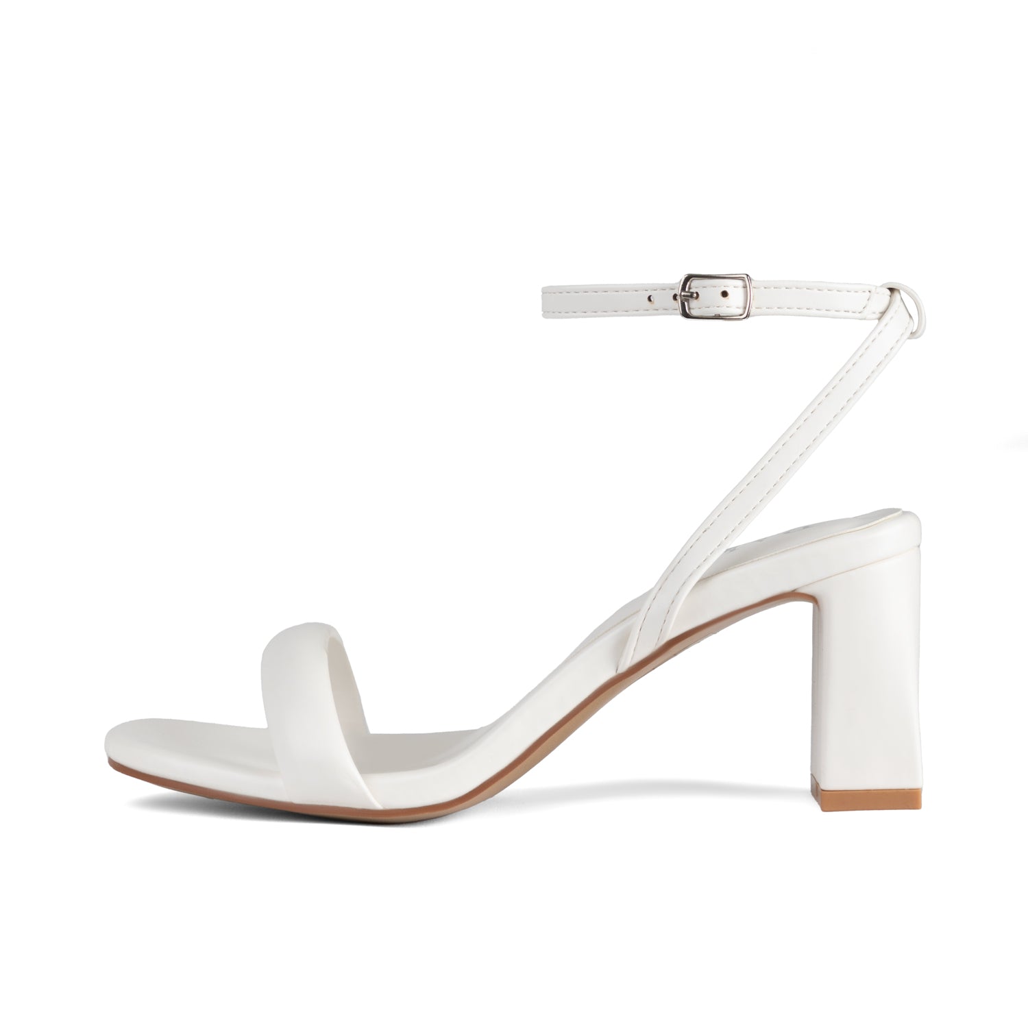 RAID Cossette Block Heeled Sandals in White