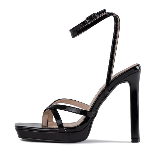 RAID Dimona Strappy Platform Heel in Black