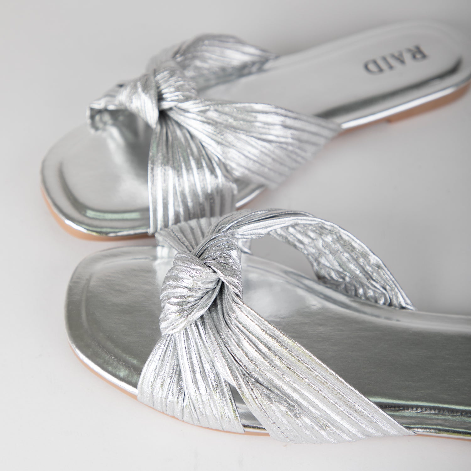 RAID Faraah Flat Sandals in Silver