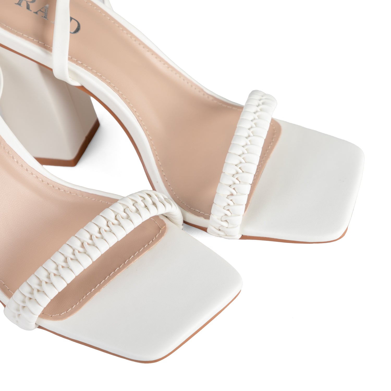 RAID Ginny Block Heels in White