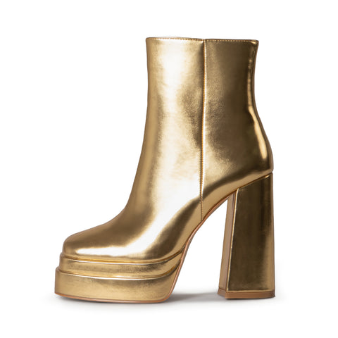 RAID Jadine Ankle Boot in Gold