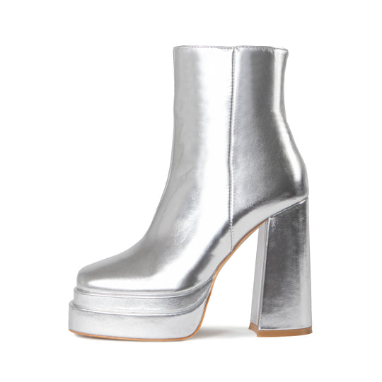 RAID Jadine Ankle Boot in Silver