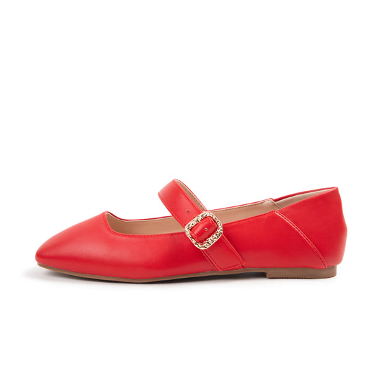 RAID Jenies Flat Shoes in Red