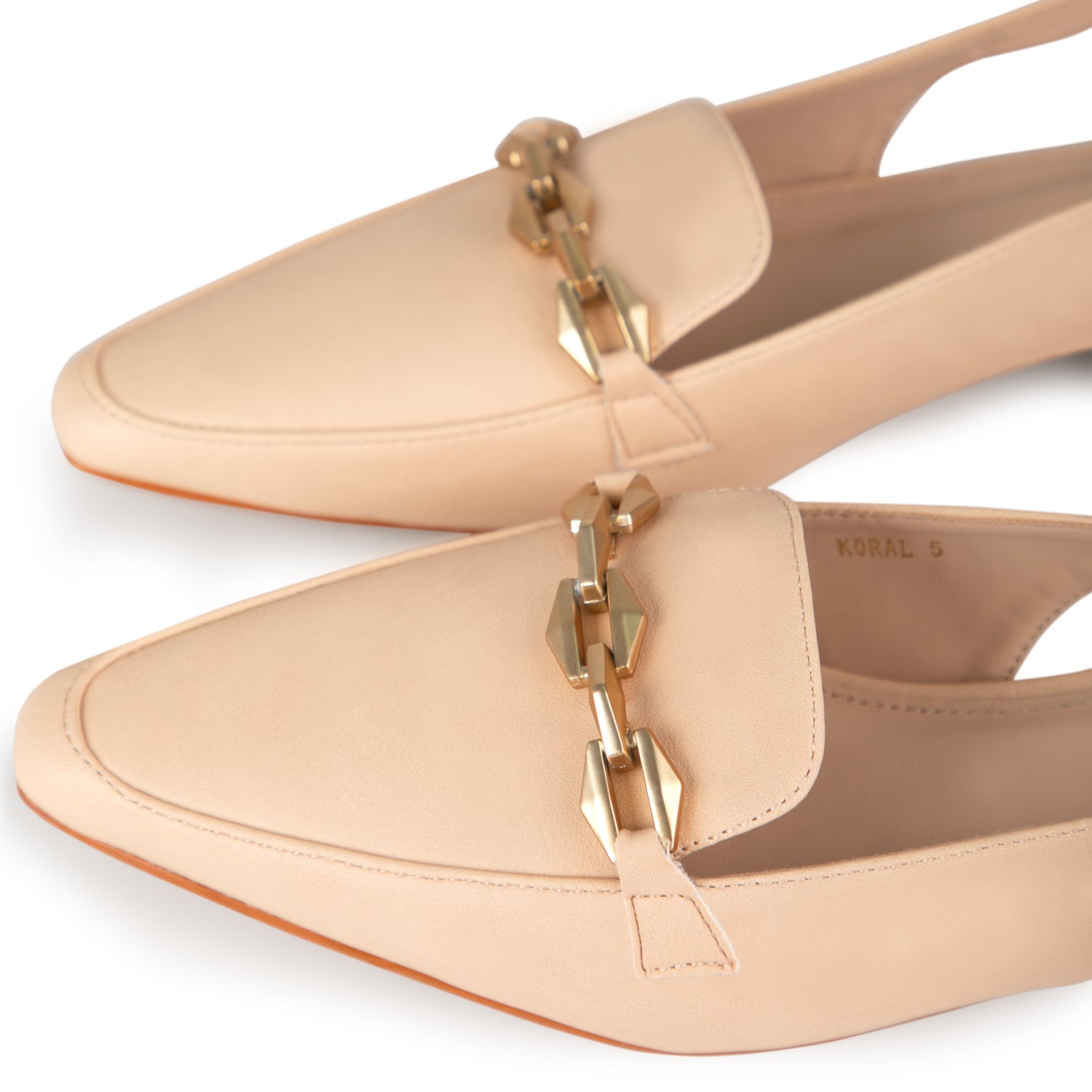 RAID Koral Flat Sandals in Nude