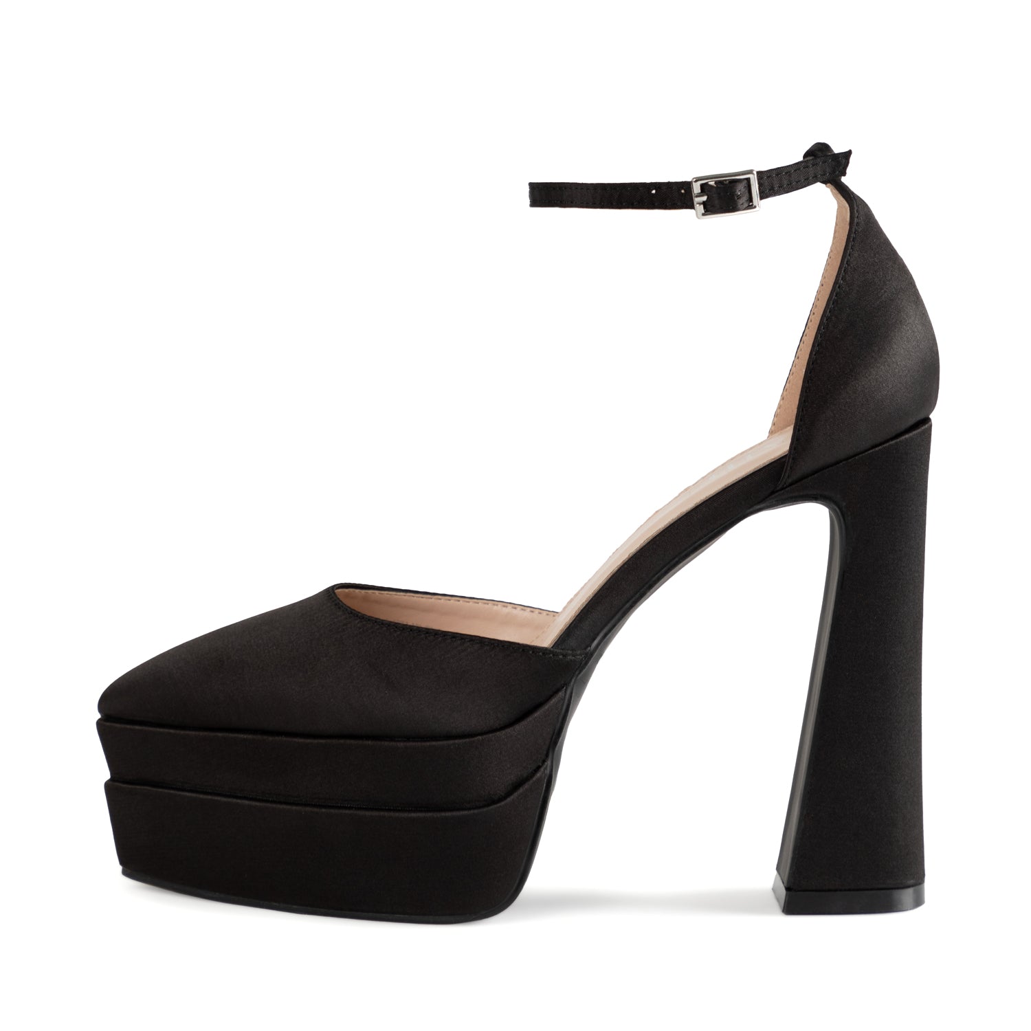 RAID Lavender Platform Heel in Black