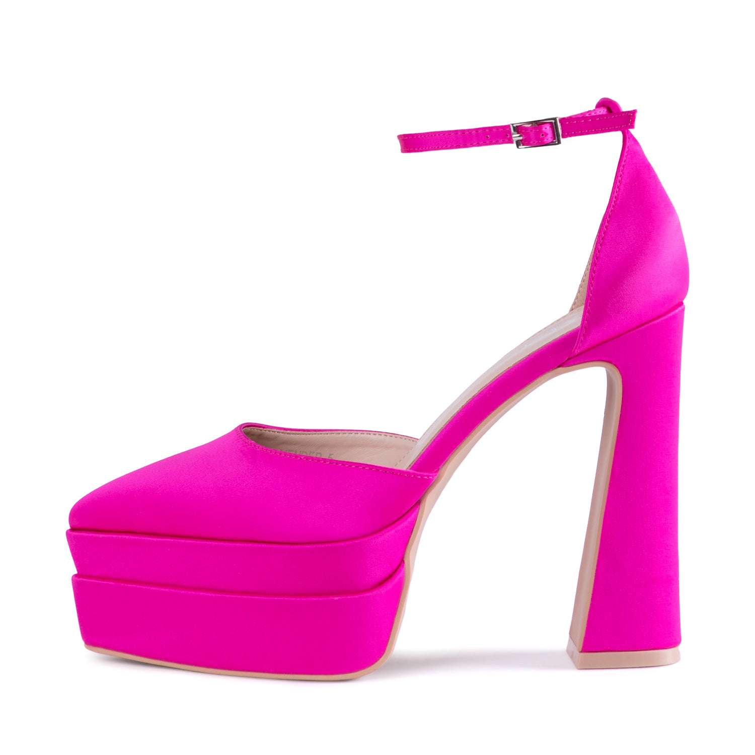 RAID Lavender Platform Heel in Hot Pink