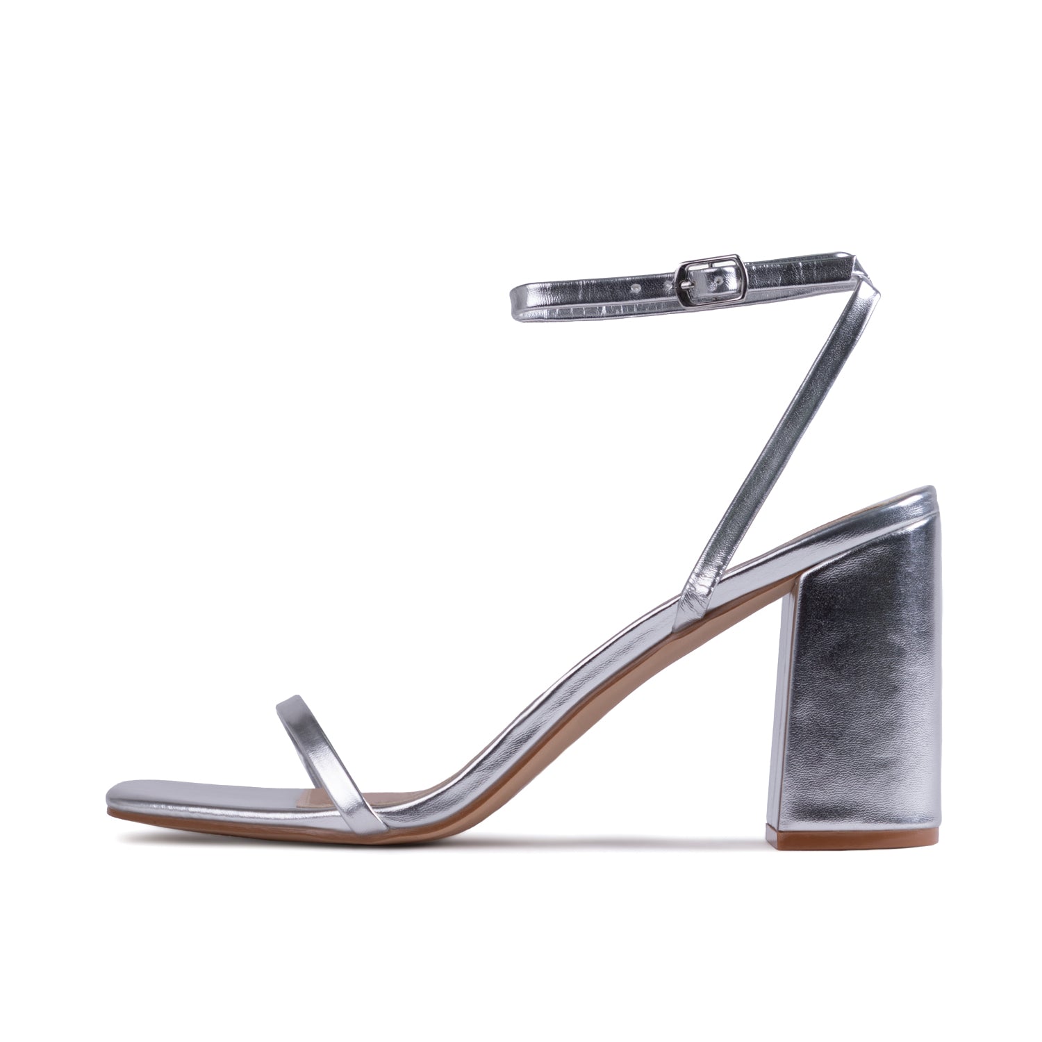 RAID Molika Block Heeled Sandal in Silver