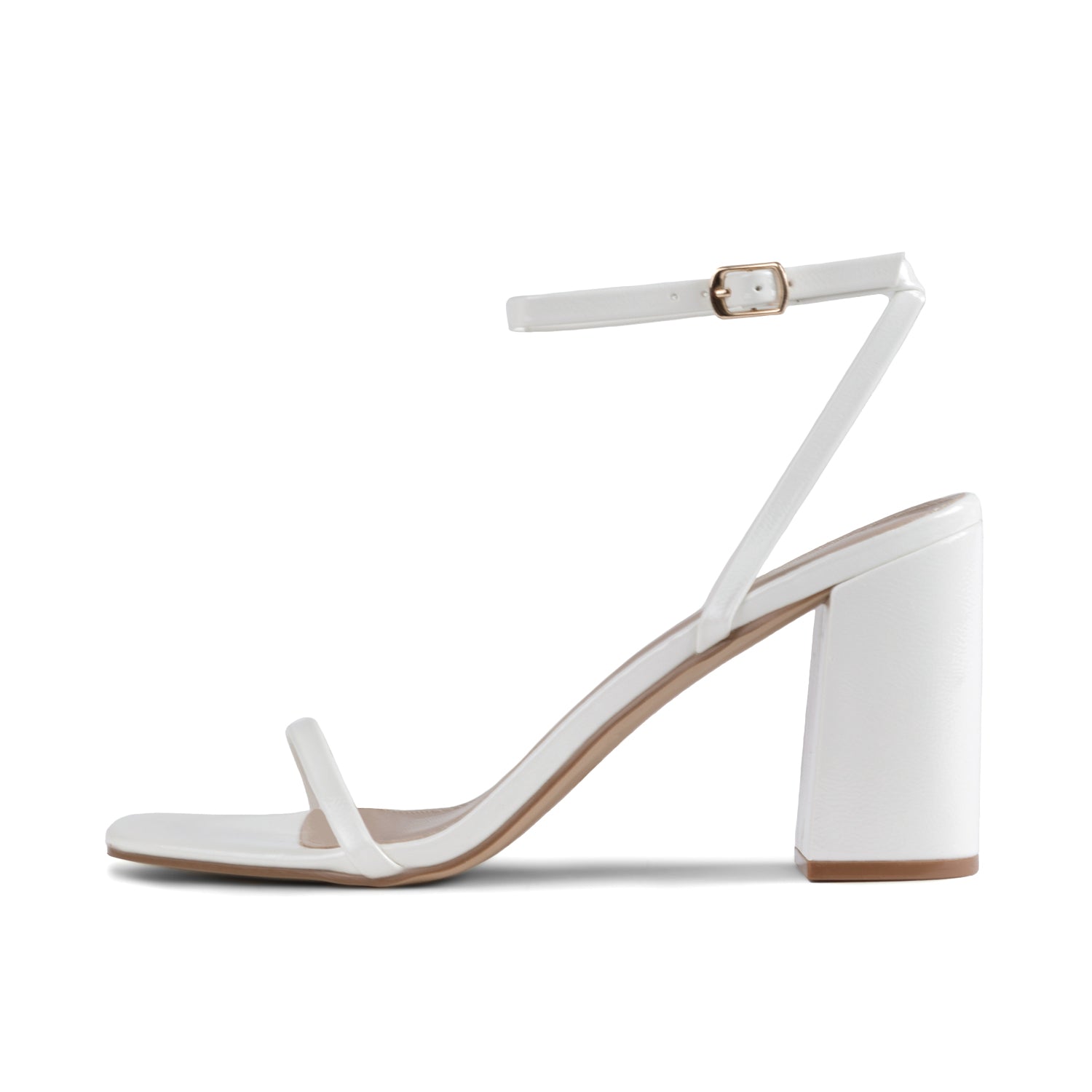 RAID Molika Block Heeled Sandal in White