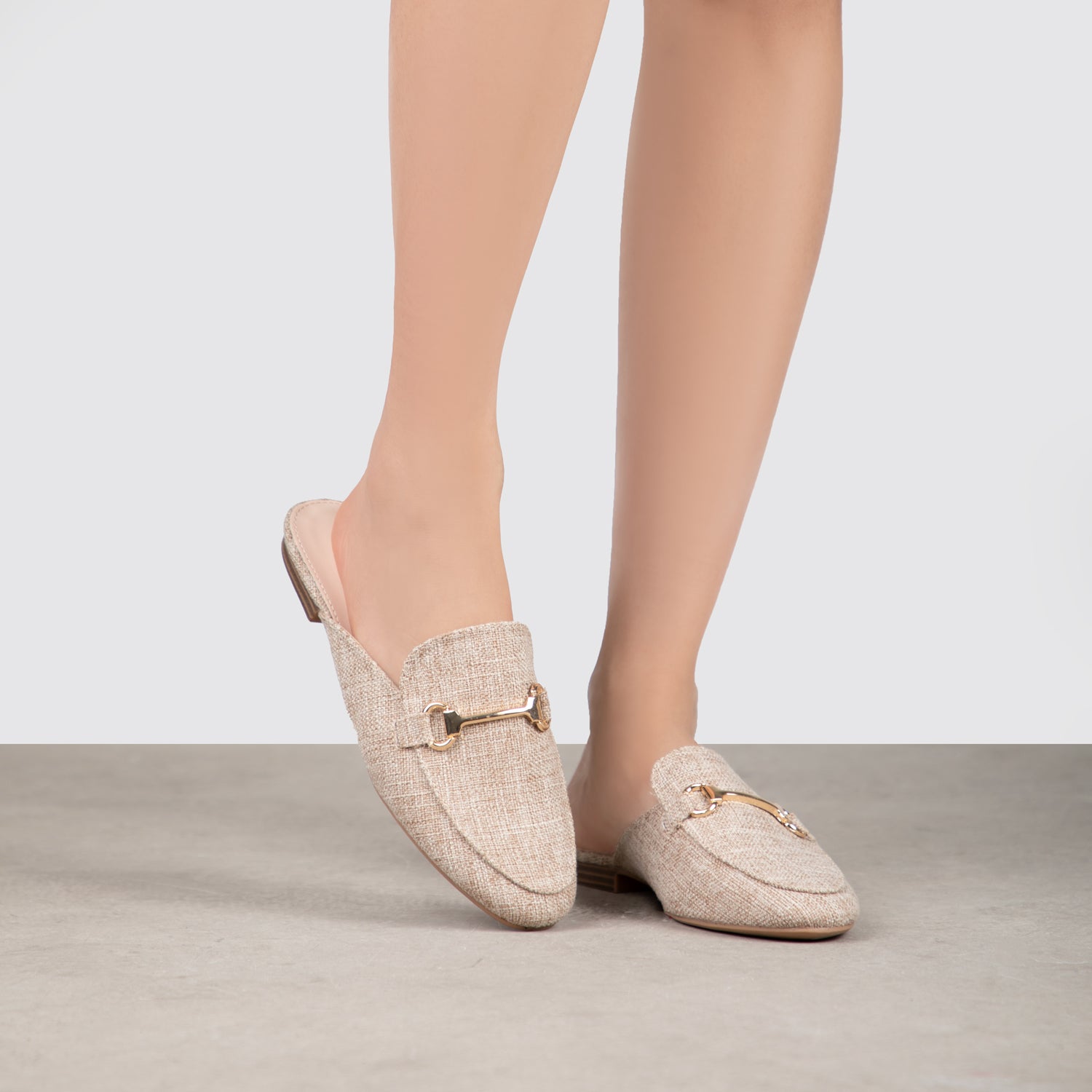 RAID Nancy Flat Mules in Natural Jute