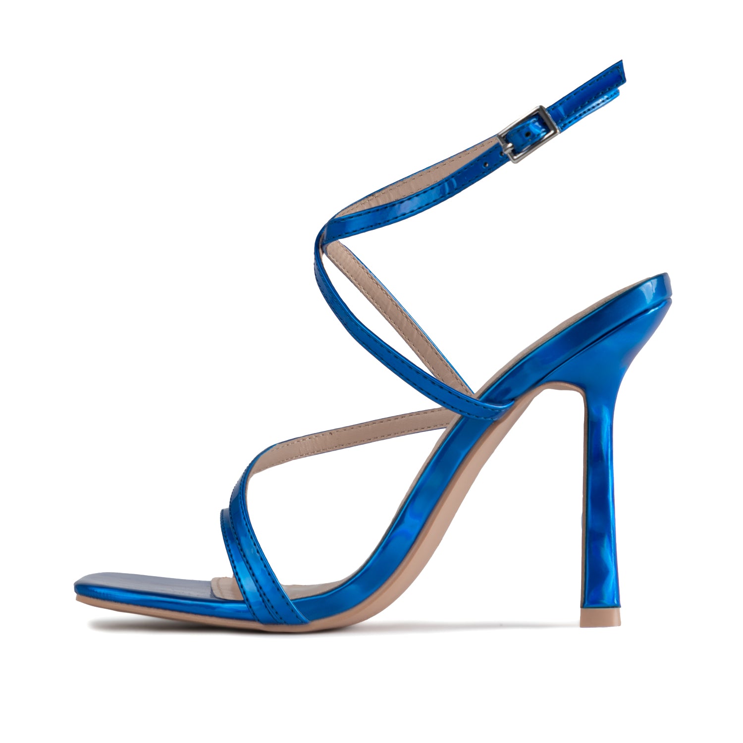 RAID Naveena Strappy Stiletto Heel in Blue