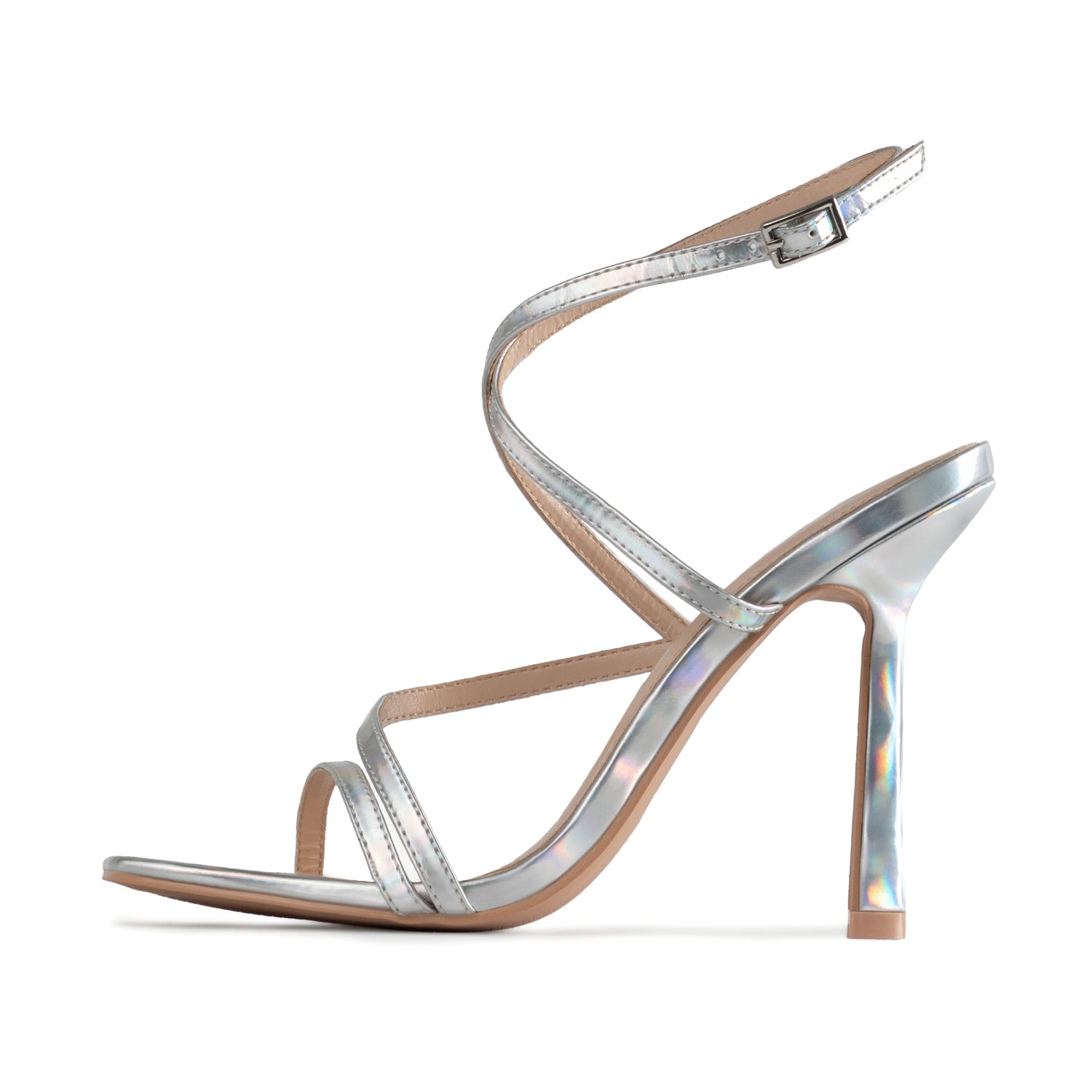 Pumps AMUSE-20 Silber Hologram Pu von Pleaser