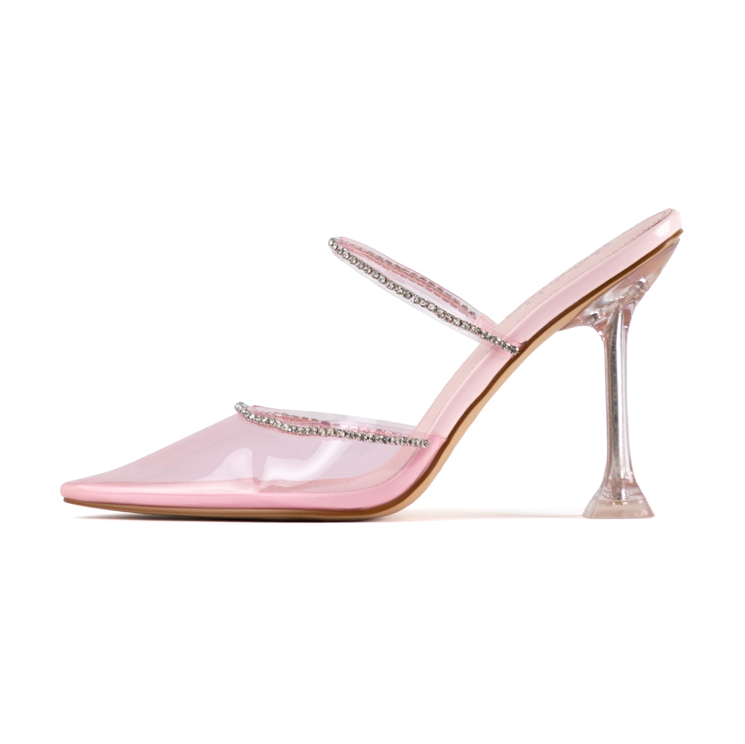 RAID Odalys Perspex Mule in Pink