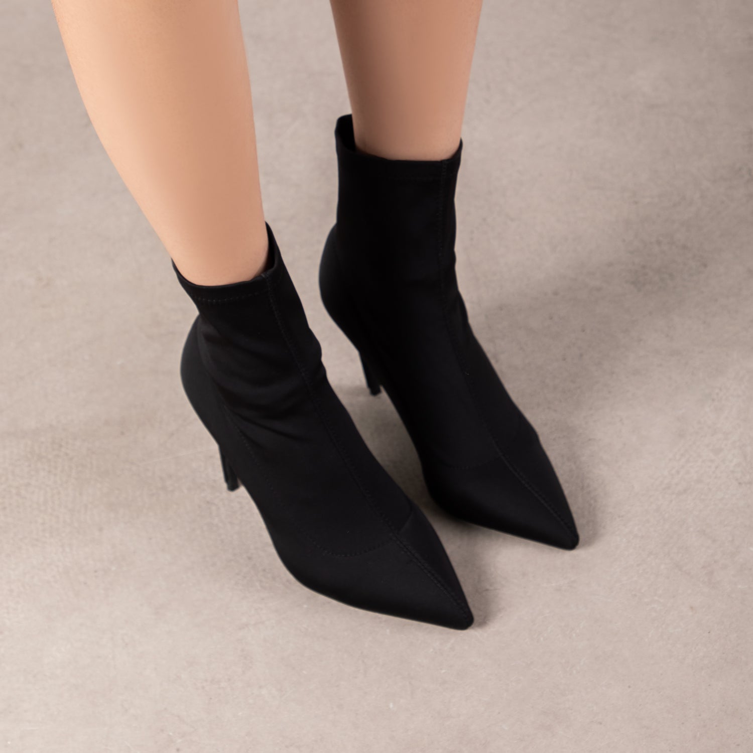 RAID Prisma Ankle Boots in Black Lycra