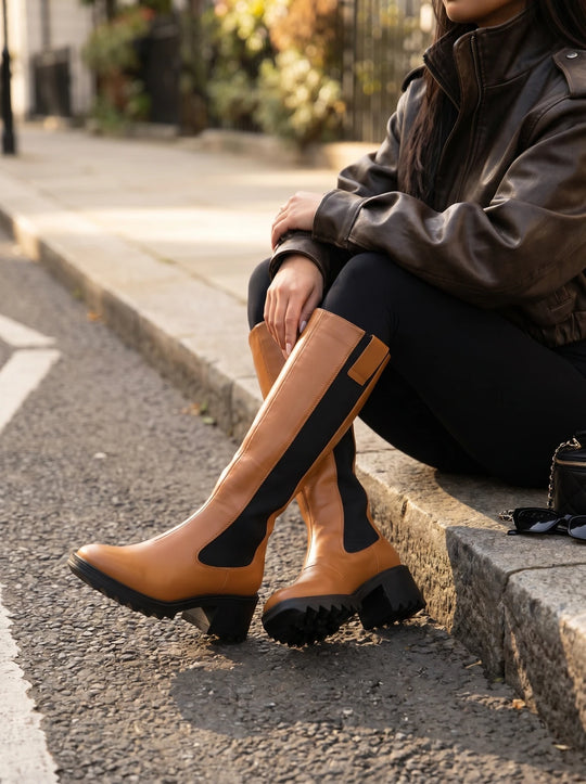 RAID Annabel Long Boot in Tan