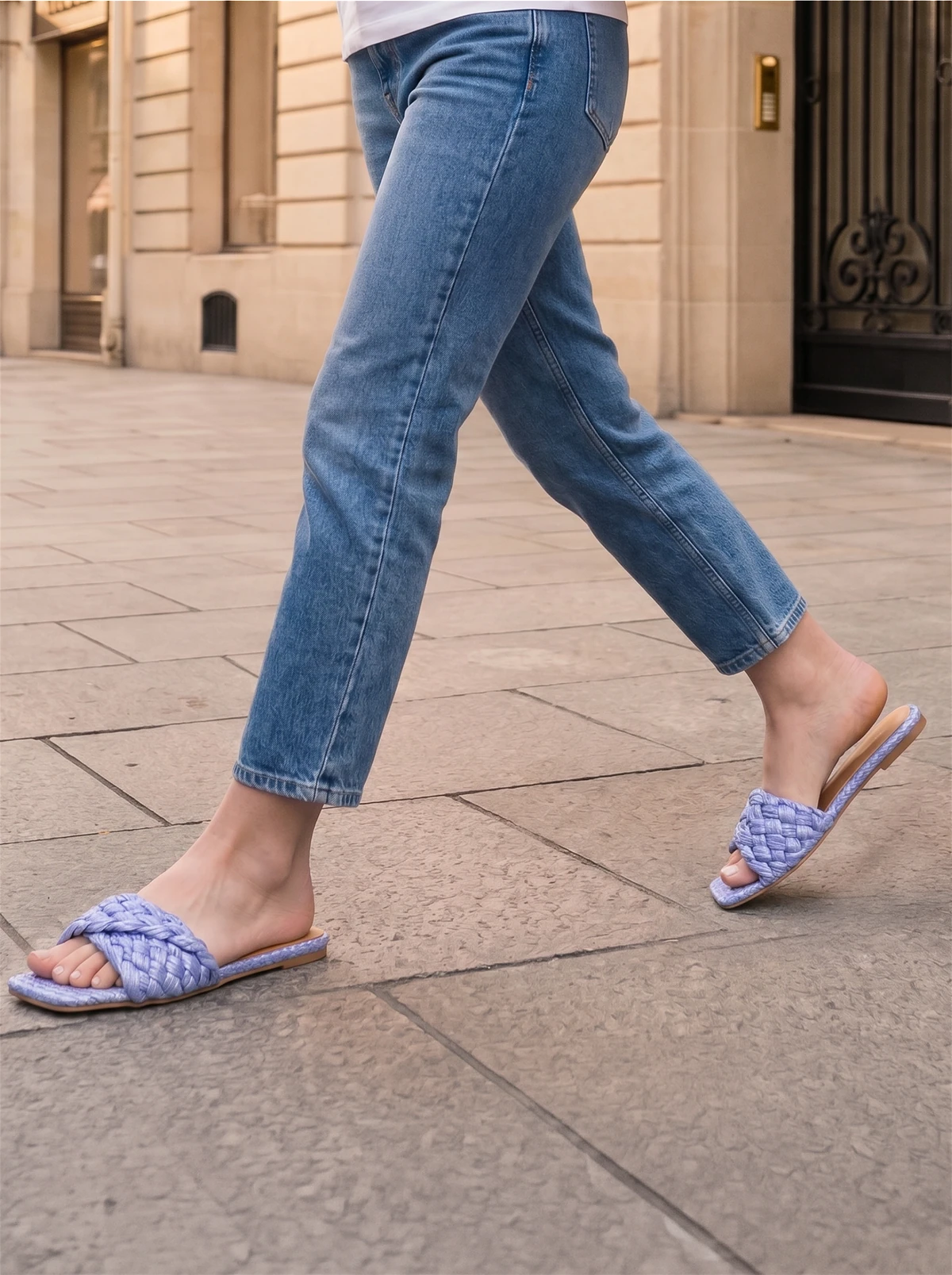 RAID Breezy Flat Mule in Purple