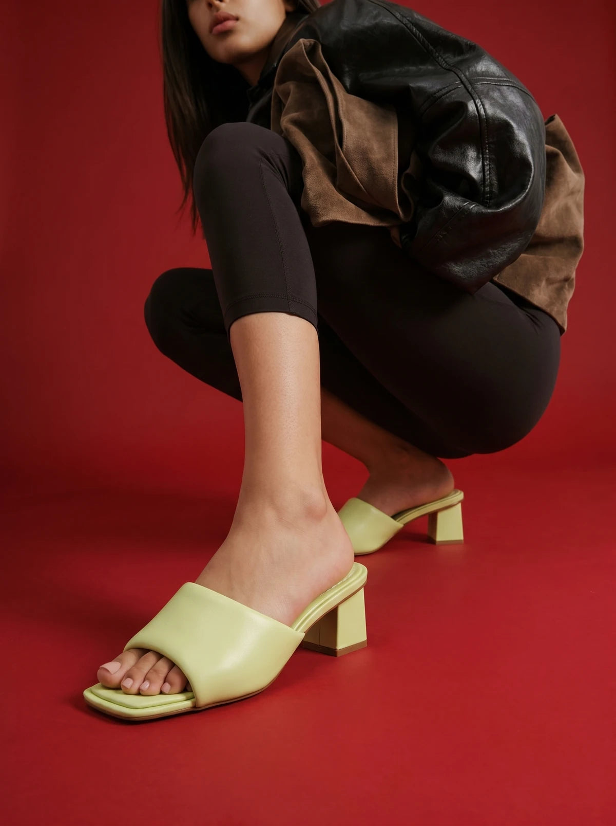 RAID Irmaa Low Block Mule in Lime