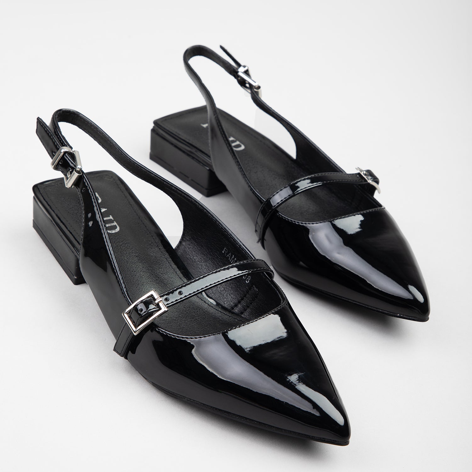 RAID Ramia Flat Slingbacks In Black