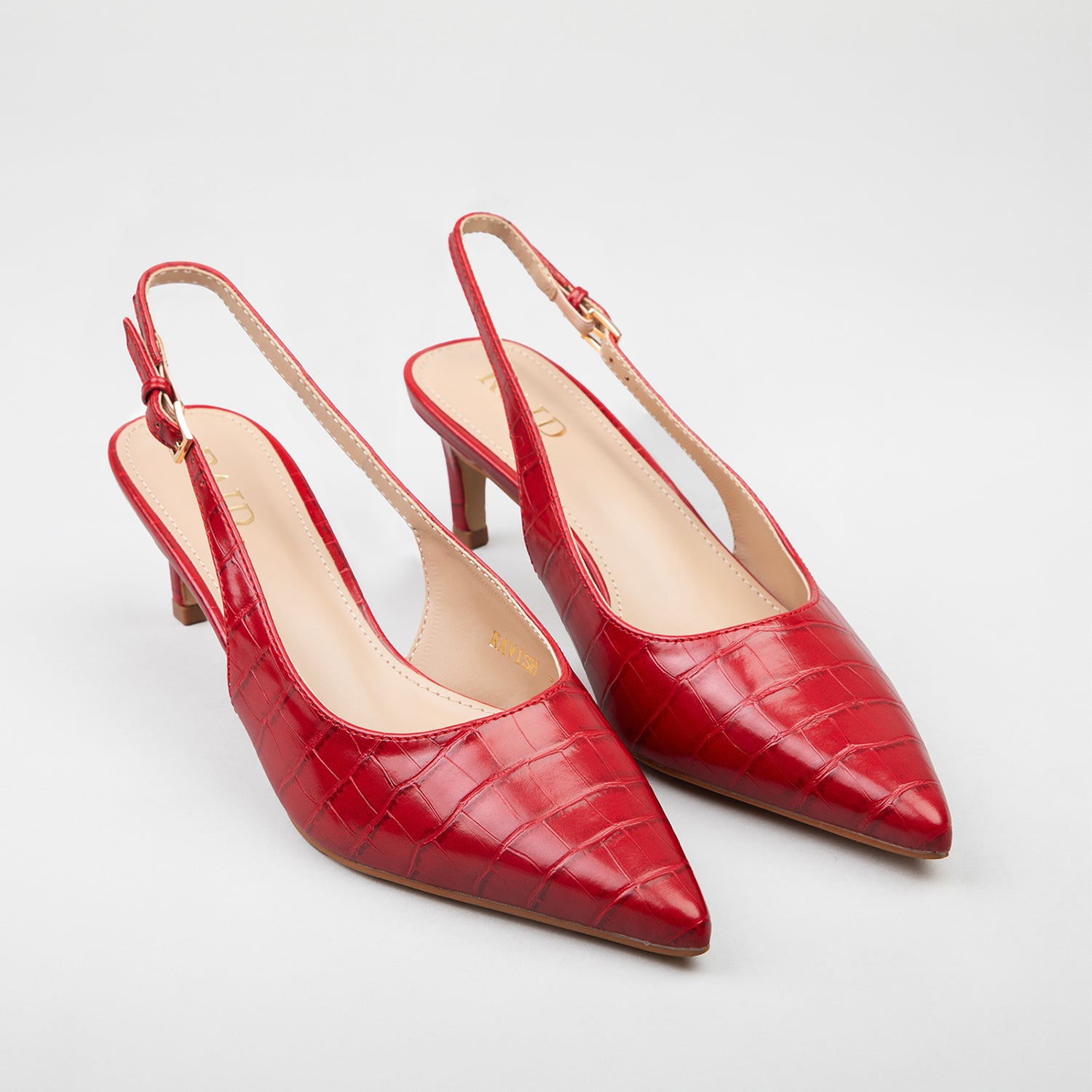 RAID Ravish Slingbacks in Red