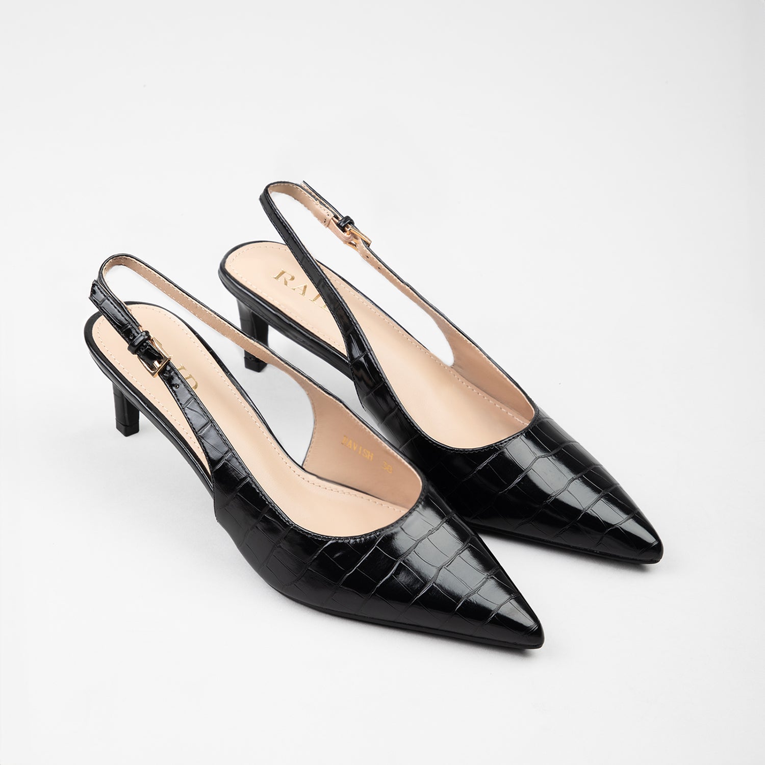 RAID Ravish Slingbacks in Black