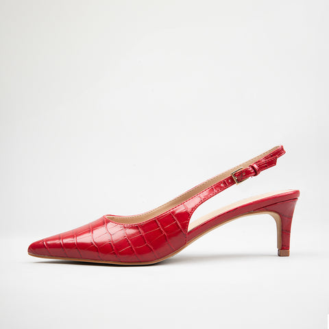 RAID Ravish Slingbacks in Red
