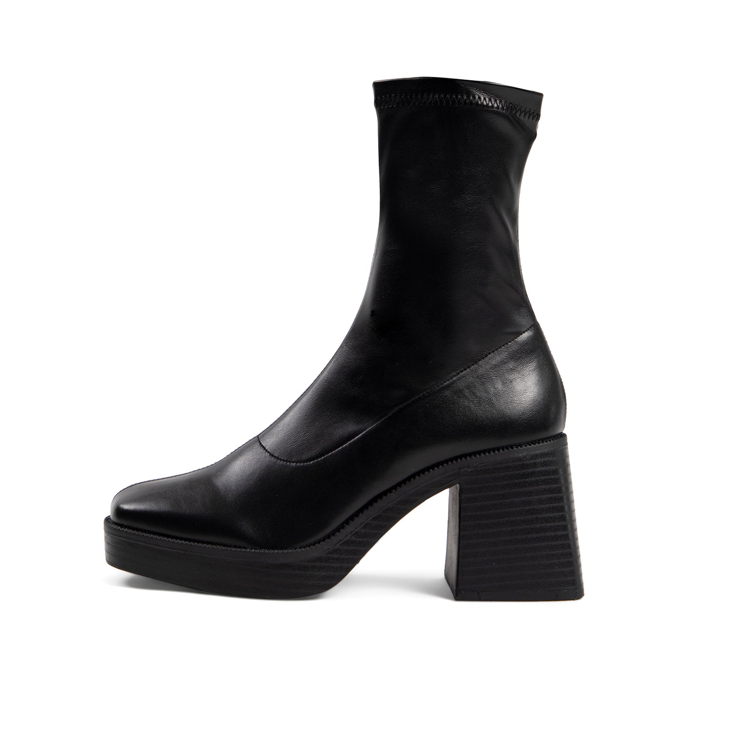 RAID Rubina Block Heeled Boot in Black