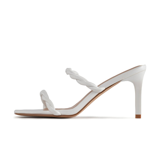 RAID Sameera Heeled Mule in White